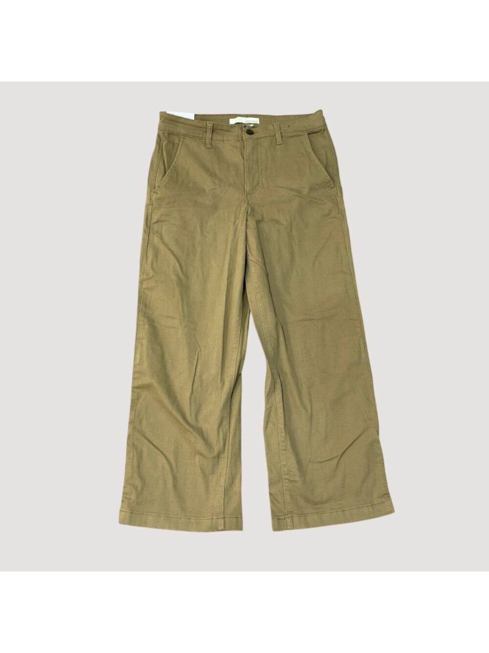 NWT Ella Moss Women's 6 Khaki Tan Wide Leg Crop Pants